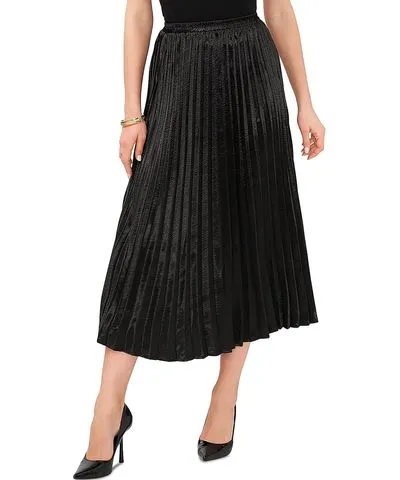 Vince Camuto Womens Pleated Mid Calf Midi Skirt