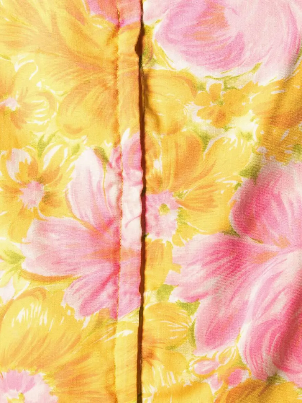 Vintage 1960s short floral pink and yellow shift dress – UK 10/12