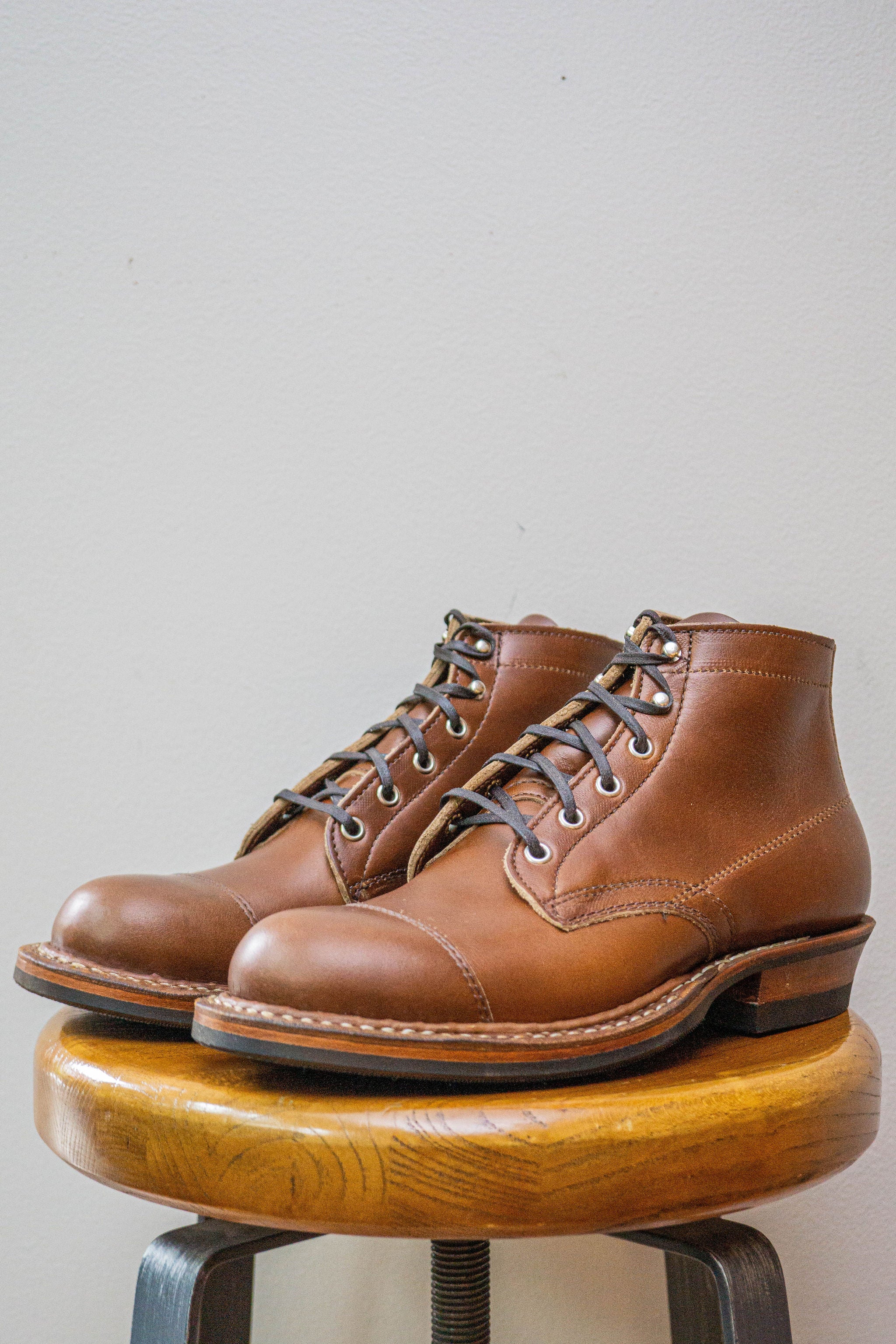 White's Boots x Franklin & Poe Semi-Dress - British Tan Cap Toe