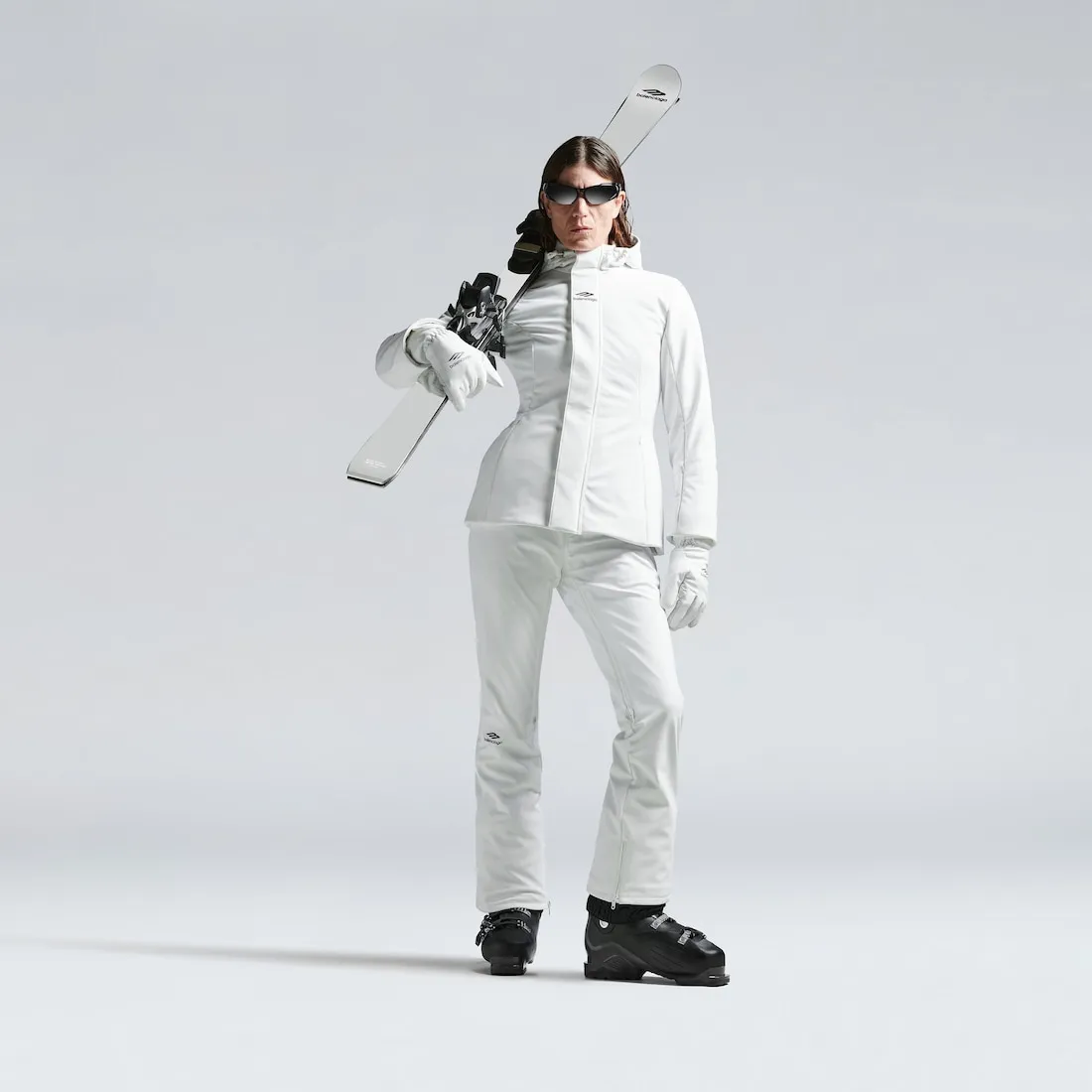      Women's 3b Sports Icon Ski Hourglass Parka in White 