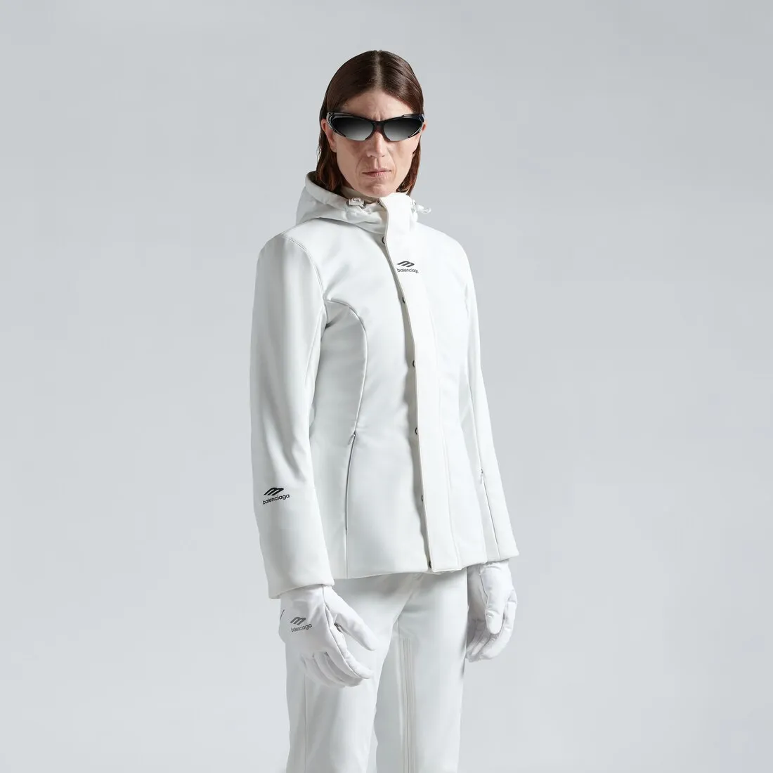      Women's 3b Sports Icon Ski Hourglass Parka in White 