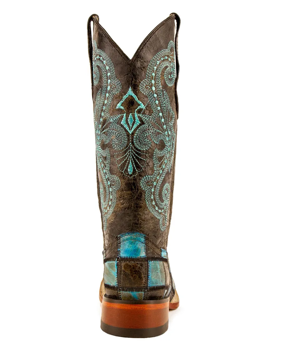 Women's Patchwork Western Boots