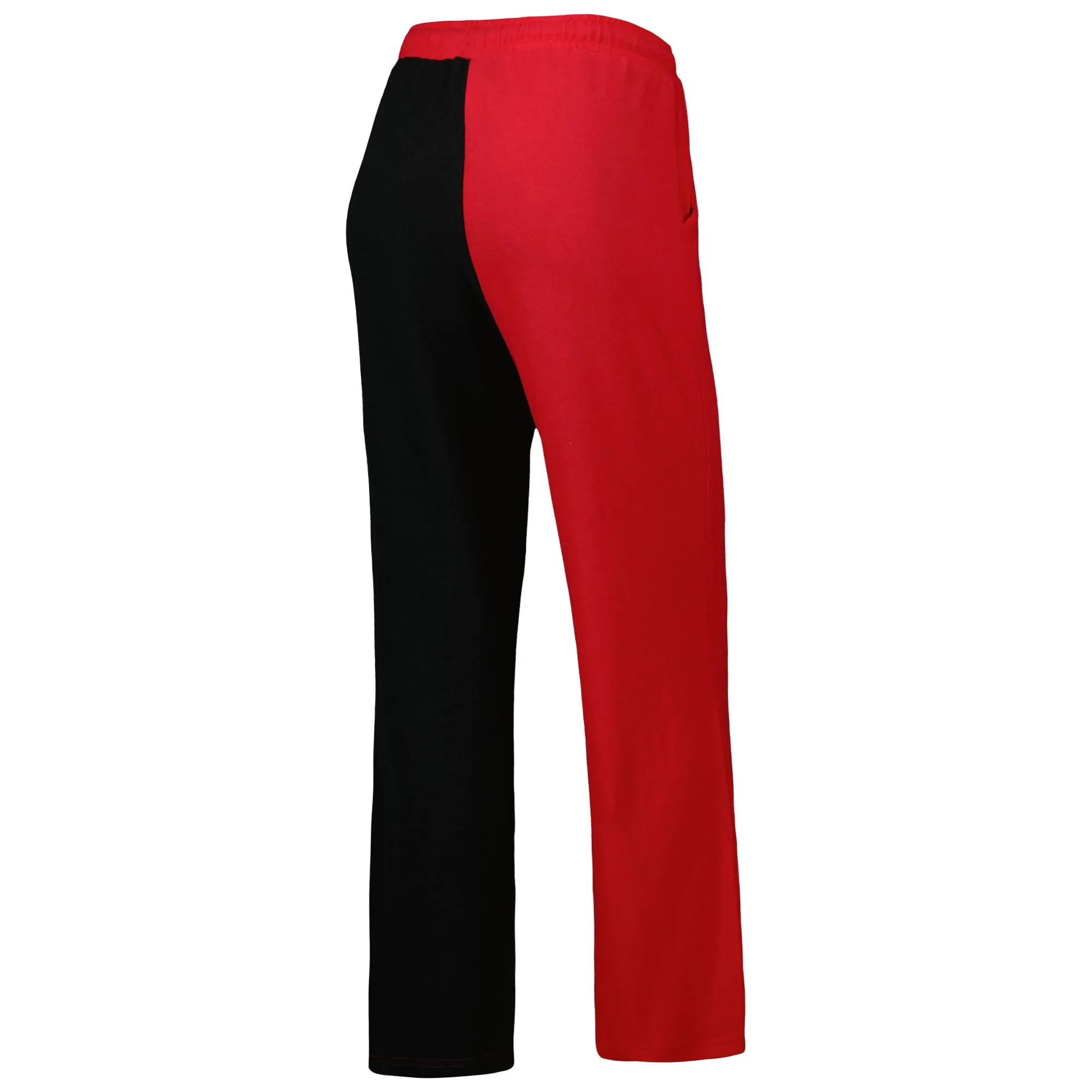 Women's ZooZatz Red/Black Georgia Bulldogs Colorblock Cozy Tri-Blend Lounge Pants