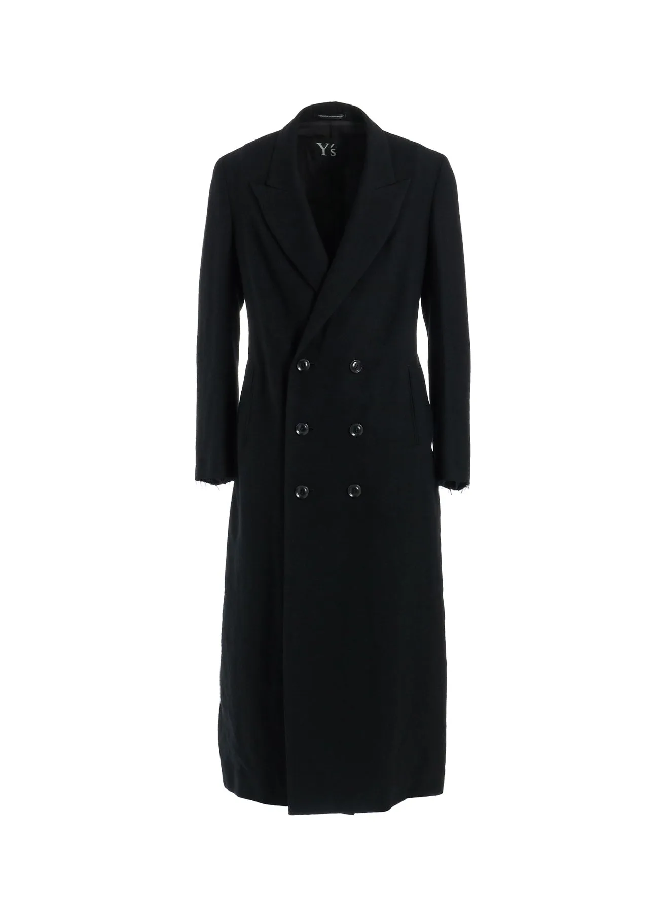 WOOL VIYELLA W FRONT LONG COAT